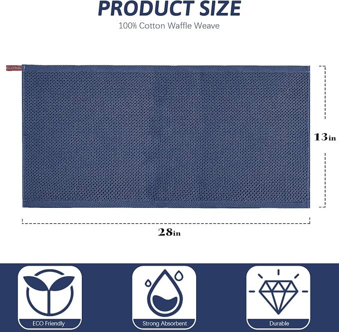 Nialnant Kitchen Hand Towels, 13 x 28 Inches, 100% Cotton Dish Towel - Image 2