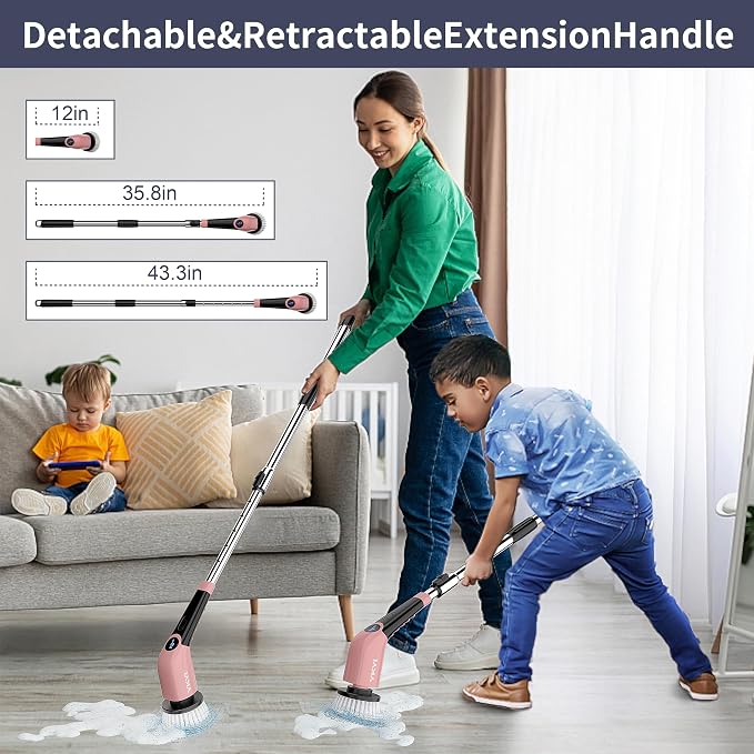 YKYI Electric Spin Scrubber-Cordless Power Scrubber - Image 2