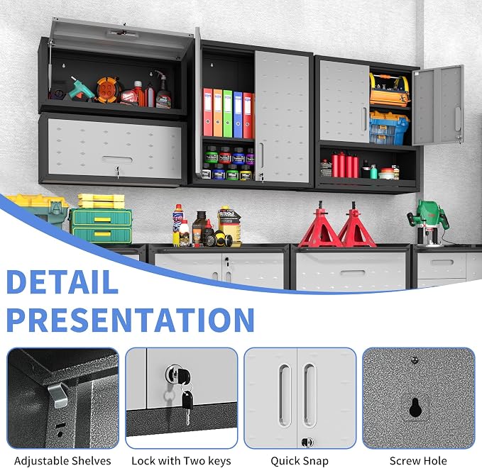 Garage Wall Mounted Storage Cabinet - Image 6