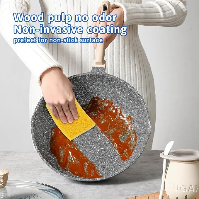 Multi-Use Cellulose Kitchen Sponges Compressed Cellulose Sponges, Non-Scratch - Image 4