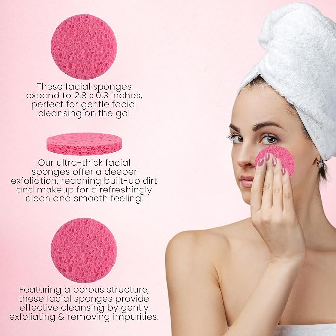 60 Count Compressed Facial Sponges - Image 7