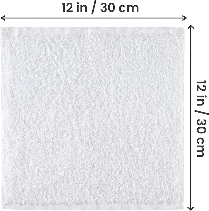 Utopia Towels 24 Pack Cotton Washcloths Set, 100% Ring Spun Cotton, Highly - Image 2