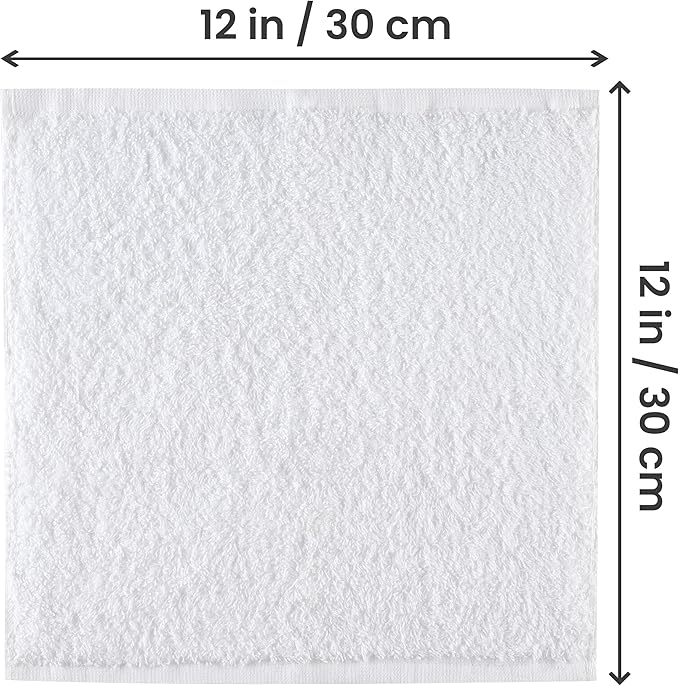 Utopia Towels 24 Pack Cotton Washcloths Set, 100% Ring Spun Cotton, Highly - Image 2