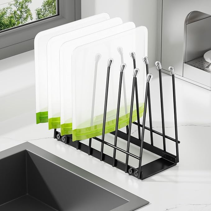 Plastic Bag Drying Rack, Metal Reusable Silicone Ziplock Bag & Bottle Drying - Image 7