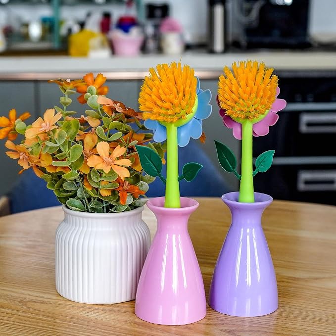 Long Handle Vegetable and Fruit Brush, Florganic Dish Brush - Image 6