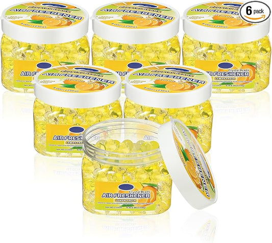 6 Pcs Air Freshener Gel Beads Bulk Odor Eliminator Beads Odor Removing Gel by Dansib