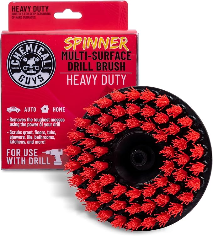 Chemical Guys ACC508 Heavy Duty Spinner Multi-Surface Drill Brush Attachment by ChemicalGuys