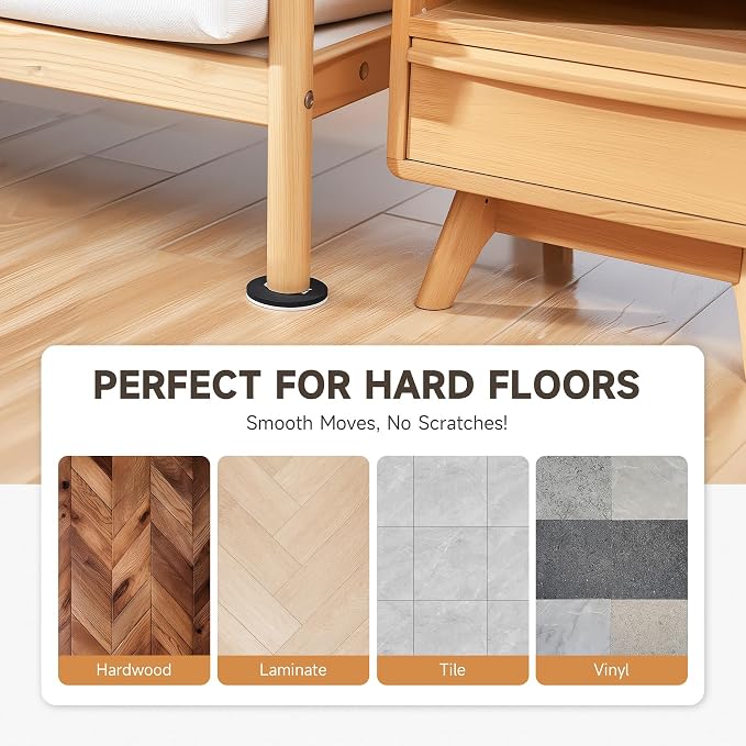 CO-Z 8pcs Felt Furniture Sliders - Image 3