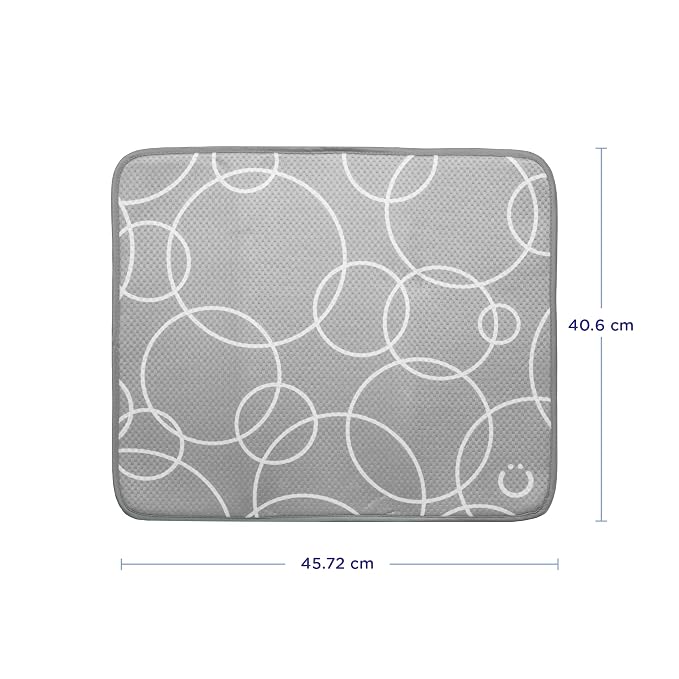 Ubbi Microfiber Dish Drying Mat, Baby Bottle Drying Mat, Kitchen Counter Dish - Image 2