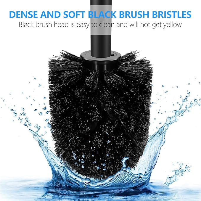 SetSail Toilet Brush, Compact Size Toilet Bowl Brush and Holder Toilet Brushes - Image 4