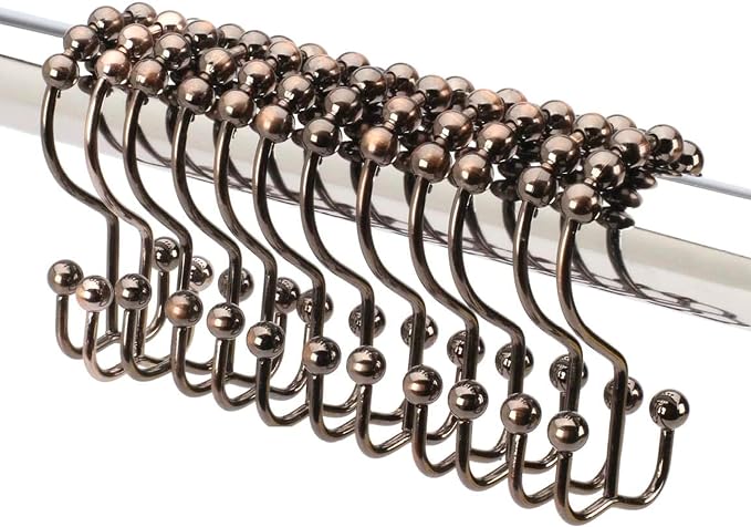 2lbDepot Shower Curtain Rings Hooks by 2LbDepot