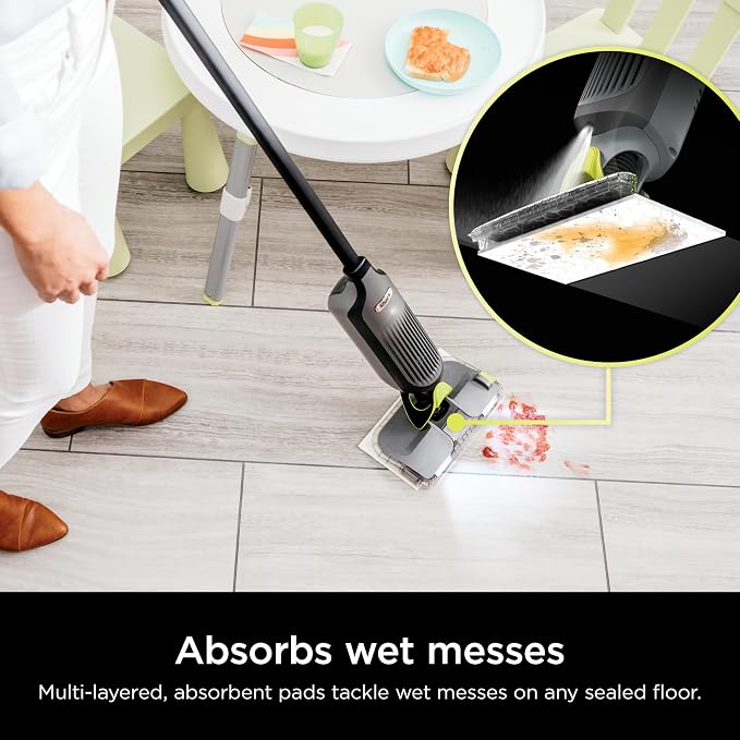 Shark VACMOP Cordless Hard Floor Cleaner, Vacuum and Spray Mop, Powerful Suction - Image 5