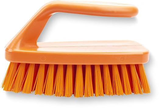 SPARTA Scrub Brush with Iron Shaped Handle and Stiff Bristles, Heavy Duty by SPARTA