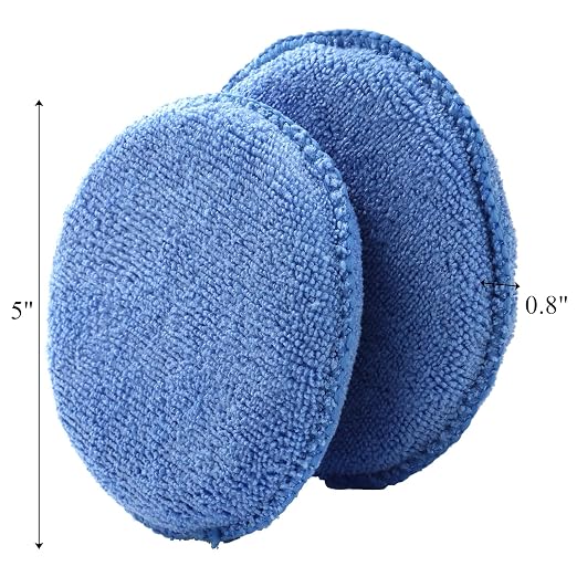 Fasmov 30 Pack Microfiber Applicator Pads Wax Applicator, Car Wax Applicator - Image 2