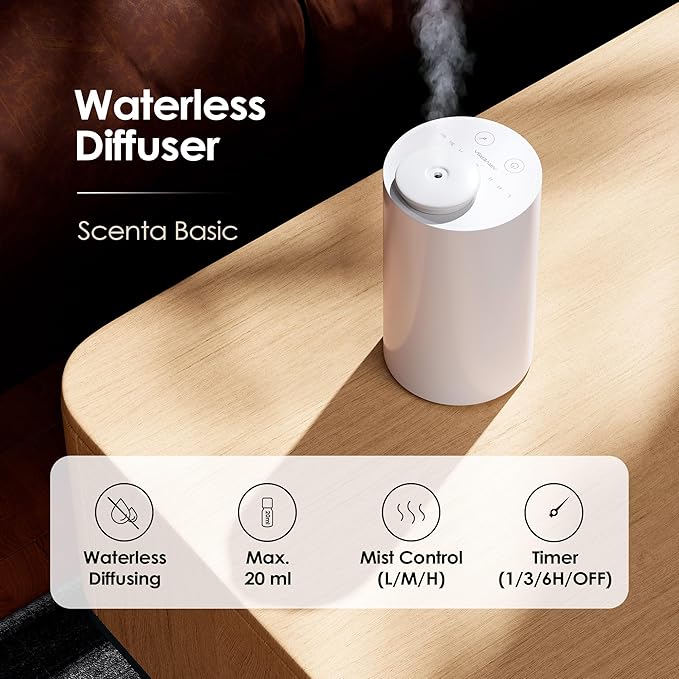 Waterless Diffuser for Essential Oil, Battery Operated Nebulizer, 0.7 Fl.Oz./ - Image 2