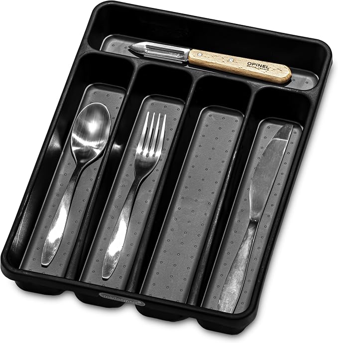 madesmart Classic Mini Silverware Tray Soft Grip, Non-Slip Kitchen Drawer - Image 6
