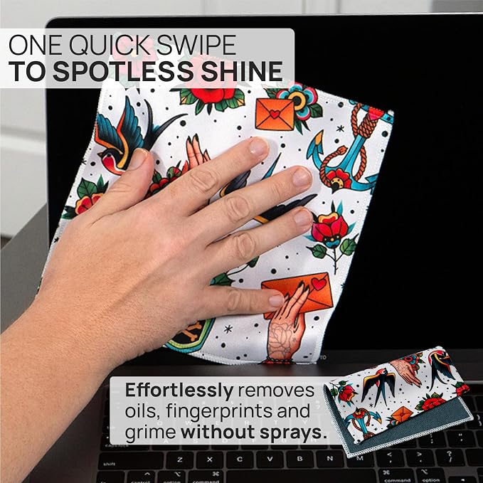 Quick Cloth Microfiber Glasses Cleaning Cloths – 8x8, 1 Pack - Image 2