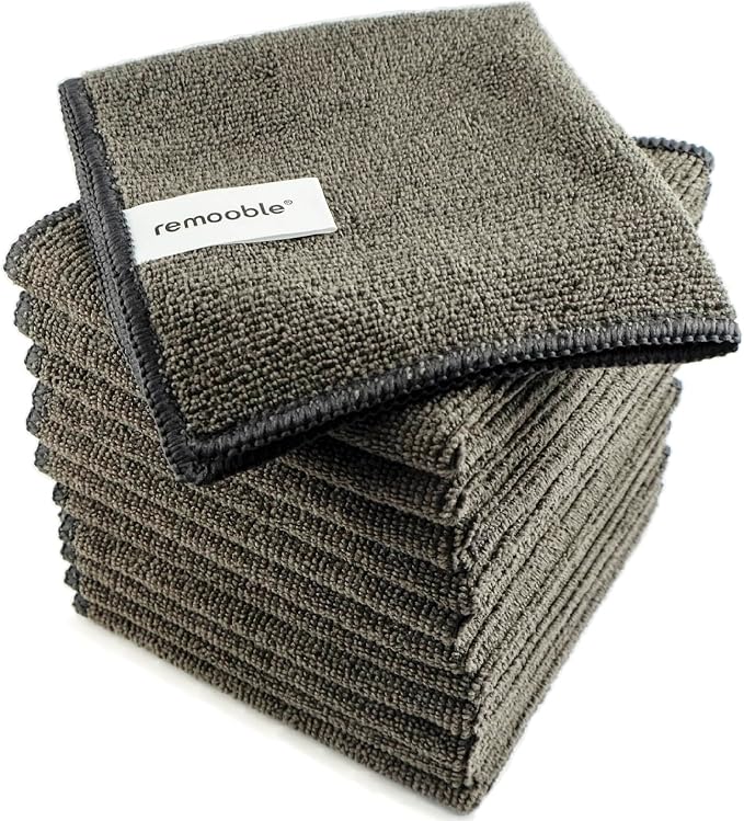 Remooble Microfiber Cleaning Cloth, Streak Free Whiteboard Cleaning Rags by remooble