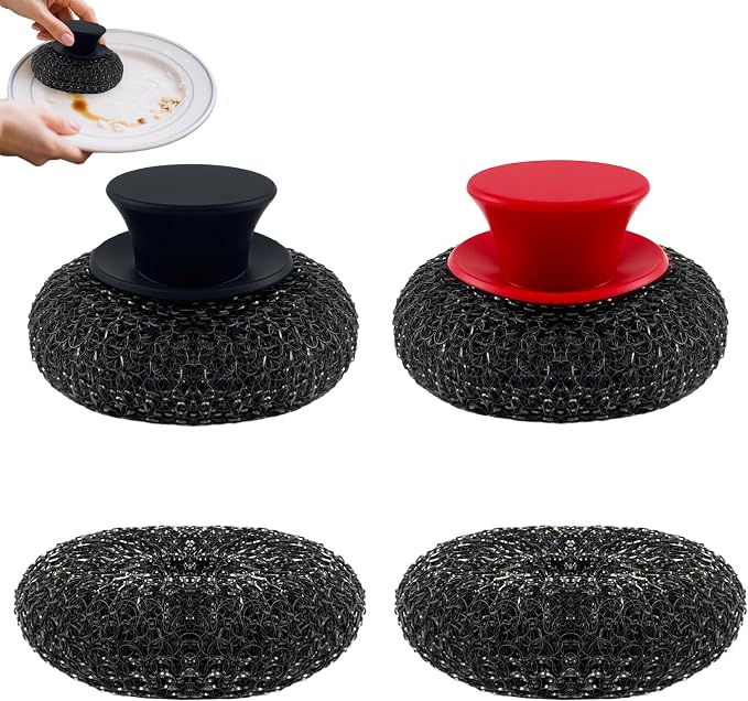 2Pack Stainless Steel Wool Scrubber by Frayot