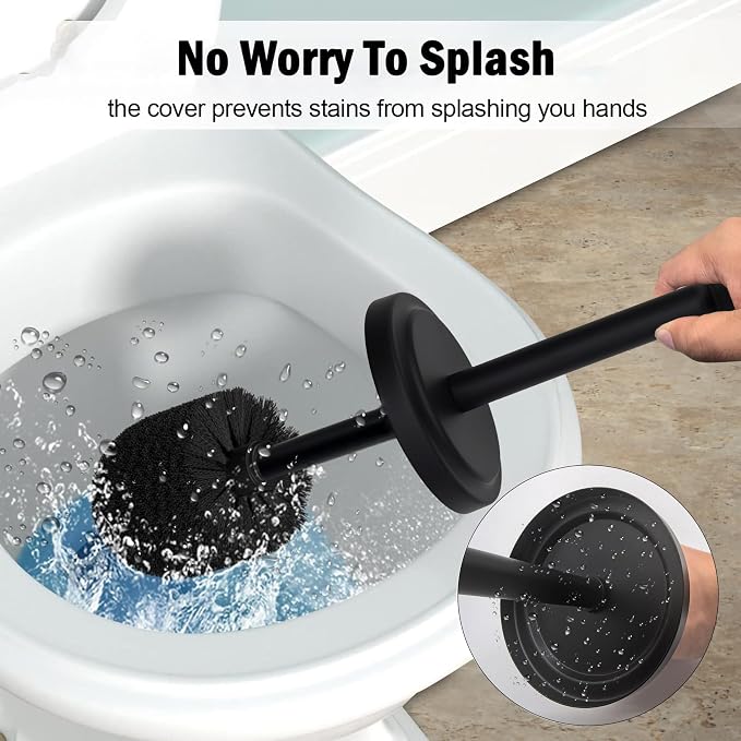 Matte Black Toilet Bowl Brush - Image 4
