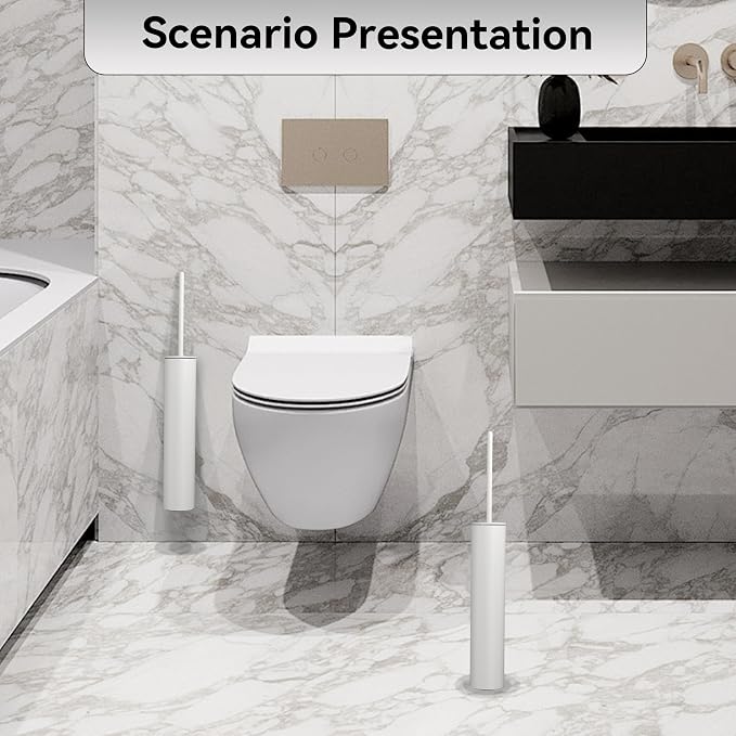 Wall Mounted WhiteToilet Brush - Image 5