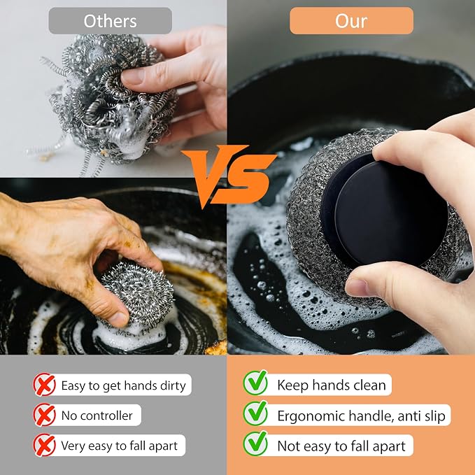 Stainless Steel Wool Scrubber - Image 4