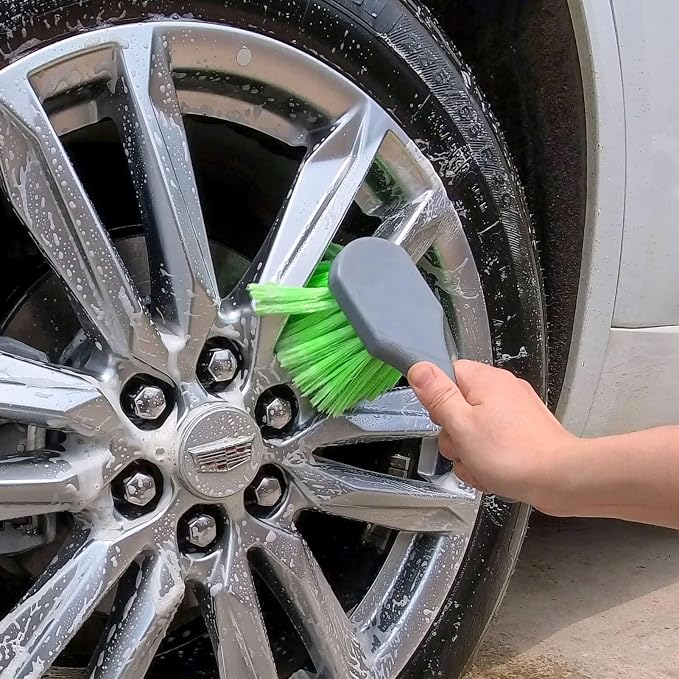 Wheel & Tire Brush Set for Car Rim Easy Dirt Removal Bristles - Image 5