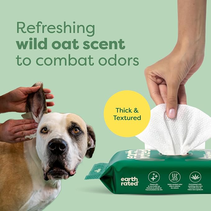 Earth Rated Dog Ear Wipes, Vet-Developed Pet Ear Wipes - Image 6