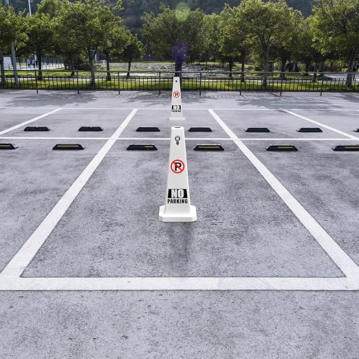 Plastic Traffic Cones, 4-Sided Message Cones, Road Safety Parking Cones - Image 8