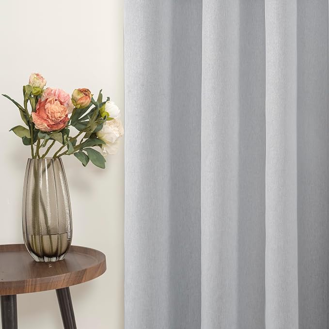 YoungsTex 78 Inches Long Linen 100% Blackout Curtains - Image 7