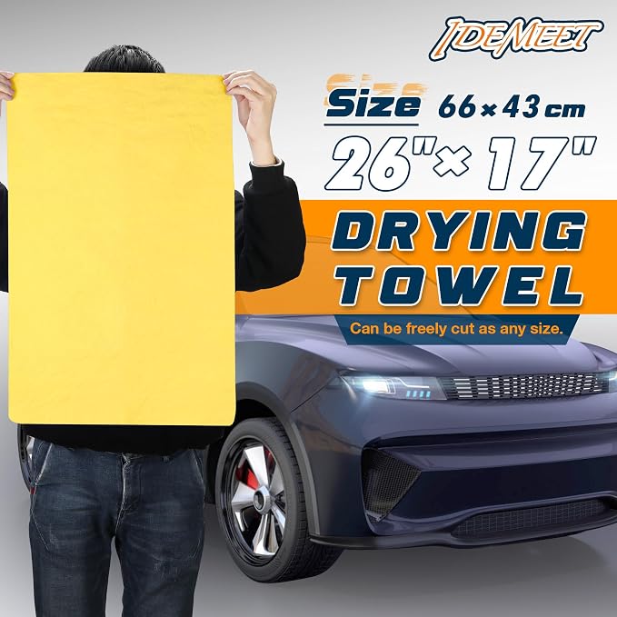 Premium Shammy Towel 2 Pack 26"x17" Super Absorbent Car Drying Towel, Soft - Image 5