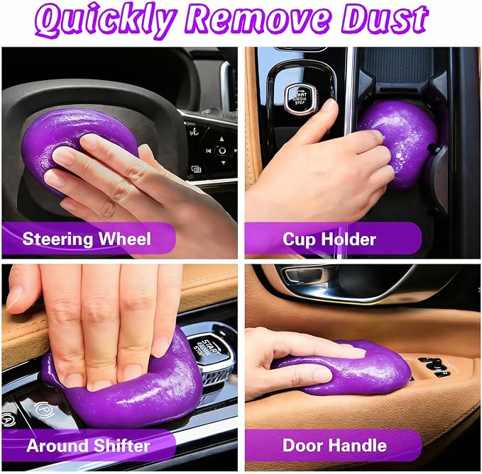 Car Cleaning Gel 2-Pack – Universal Car Cleaning Putty - Image 2