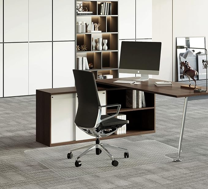 FuturHydro Office Chair Mat for Low Pile Carpet, Easy Glide Rolling Plastic - Image 2