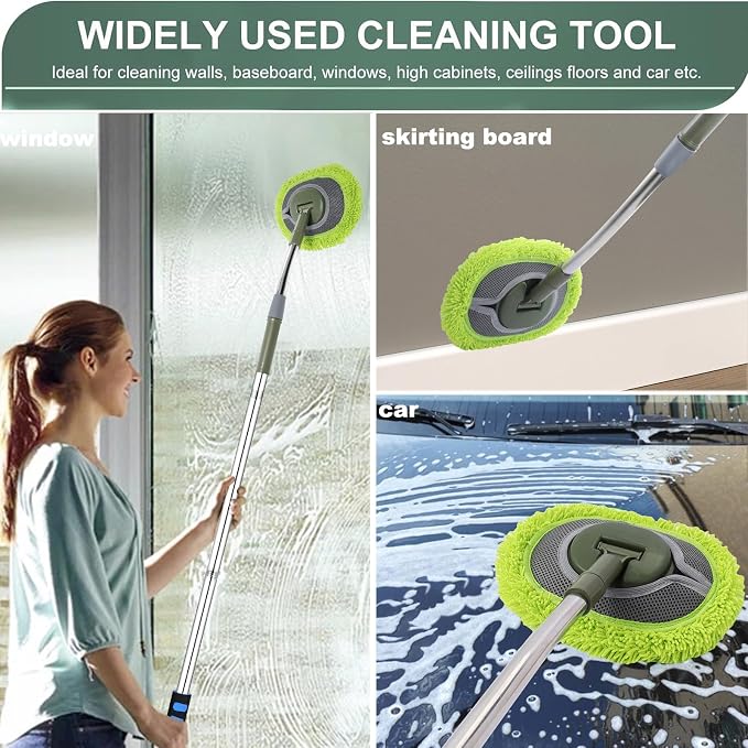Wall Cleaner, Wall Cleaner Mop Green Mop - Image 3