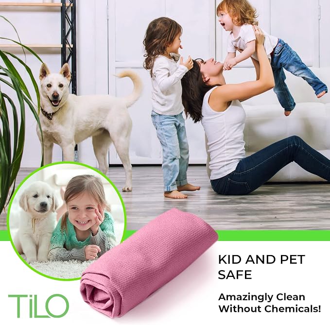 TILO Microfiber Cleaning Cloth – 19x13 Inch Ultra-Absorbent, Streak-Free - Image 2