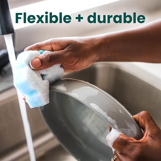 Scotch-Brite Snowflake Non Scratch Scrub Sponge, 1 Pack - Image 7