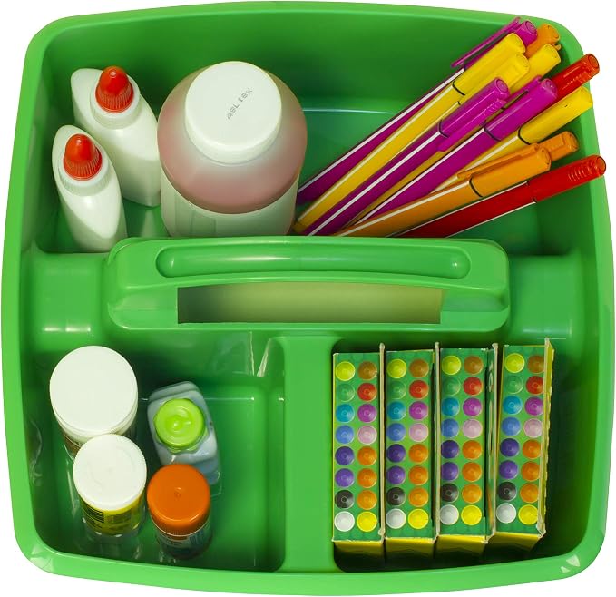 Storex 3-Compartment Small Caddy – Multipurpose Classroom Organizer - Image 7
