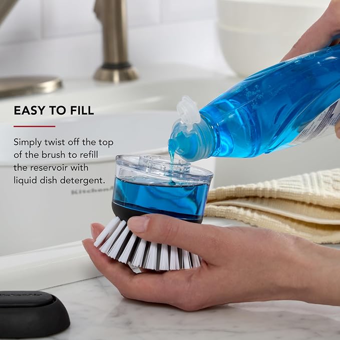 KitchenAid Soap Dispensing Palm Brush - Image 6