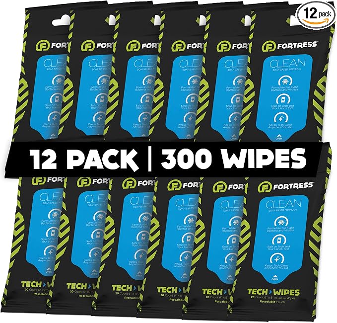 Fortress Electronic Wipes To-Go Tech Wipes by Fortress