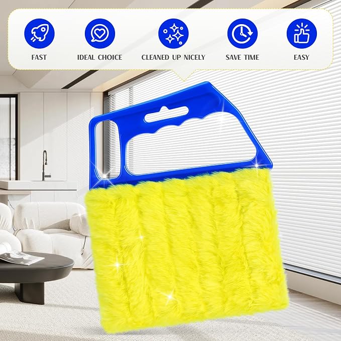 2025 Upgrade 2PCS Blind Cleaner Duster Tool, Window Blinds Cleaner Microfiber - Image 5