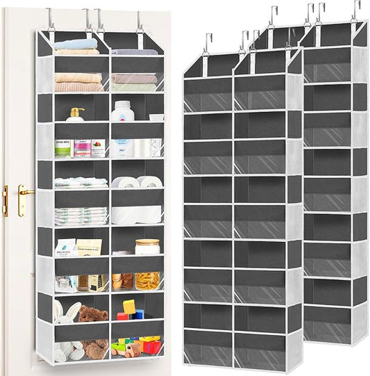 2 Pack Over the Door Organizer 5 Tiers, Extra Large Behind Door Storage of 10 by Ofiray-home