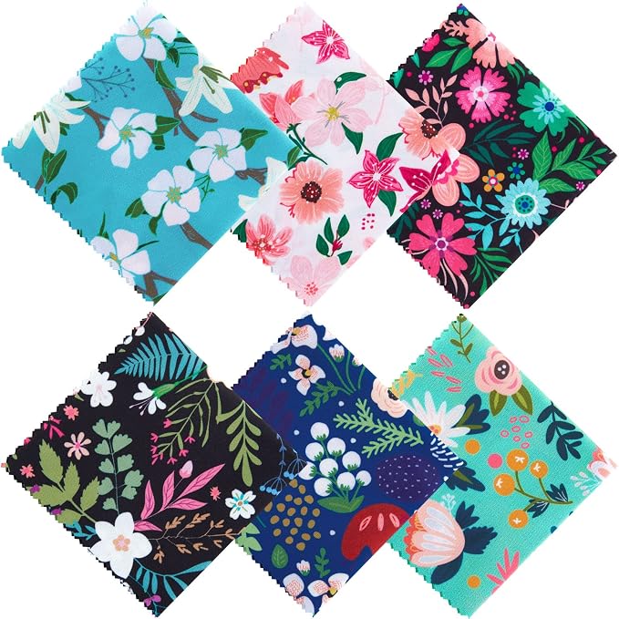 Weewooday 18 Pieces Glasses Cleaning Cloth Cute Flower Spring Floral Design by Weewooday