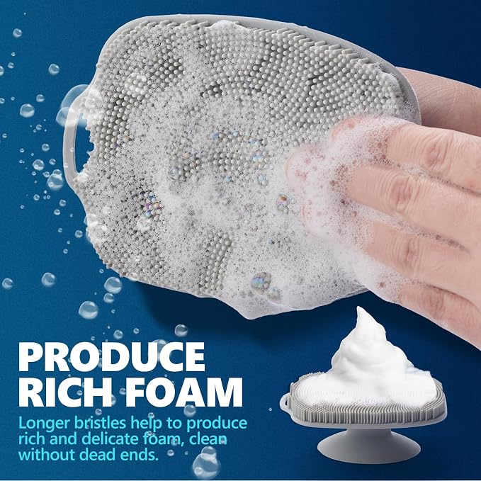 Soft Silicone Body Scrubber, Gentle Like a Hand Exfoliating Your Skin and Build - Image 8