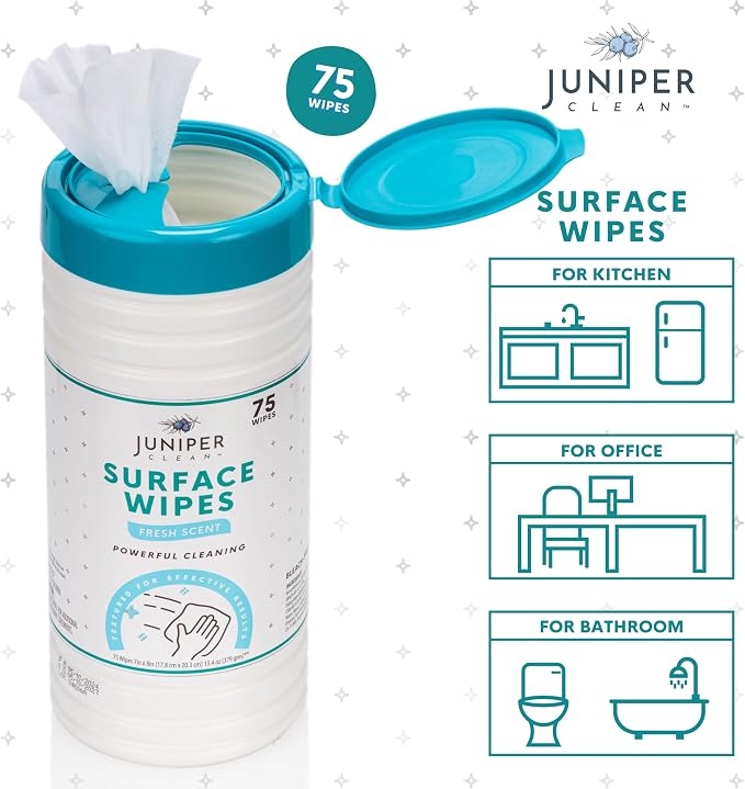 6 Pack Surface Cleaning Wipes Bleach Free, All-Purpose Cleaner - Image 3