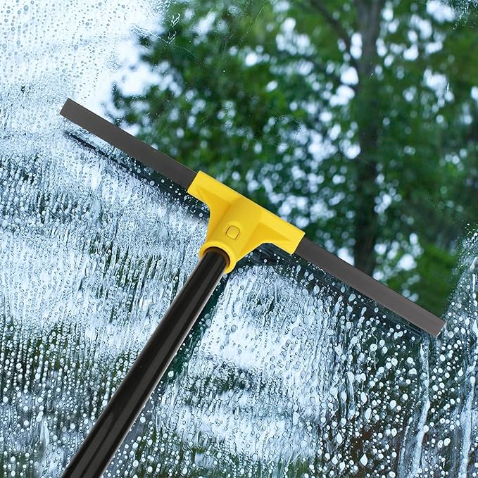 Squeegee Broom for Floor, Garage Concrete, Shower Glass, Window Cleaning - Image 8