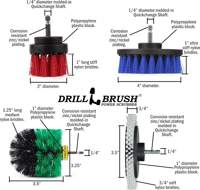 Drillbrush Wheel Cleaning Auto Scrubber Brush - Image 4