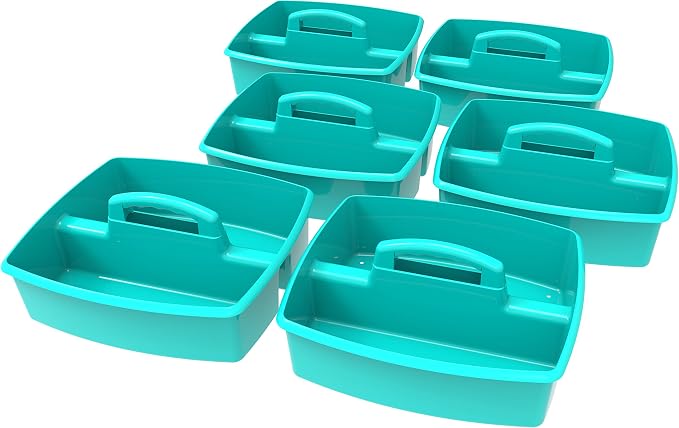 Storex 2-Compartment Large Caddy – Multipurpose Classroom Organizer - Image 2