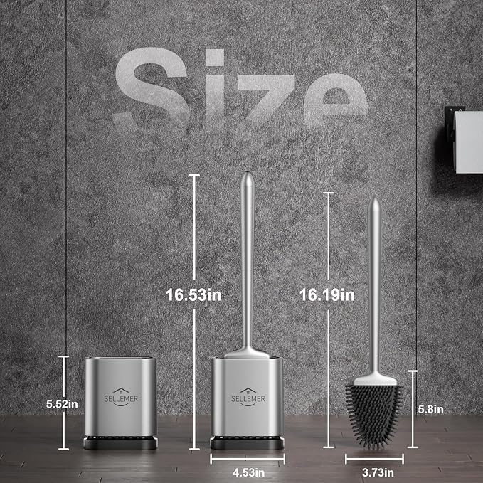Sellemer Toilet Brush and Holder Set - Image 7