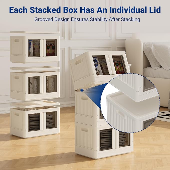FLEXIMOUNTS 75 QT Stackable Storage Bins - Image 3