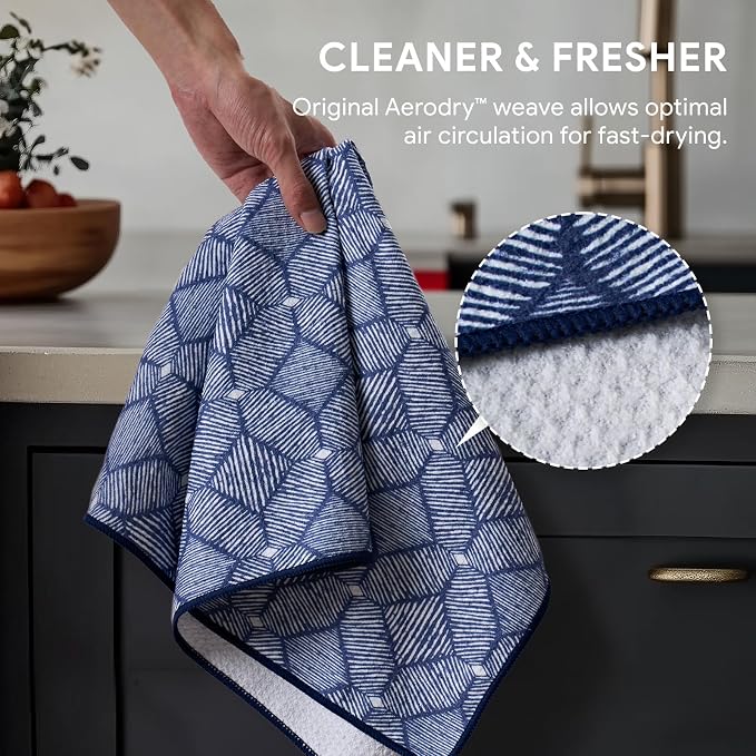RECYCO Waffle Kitchen Towel Set of 2 - Image 4
